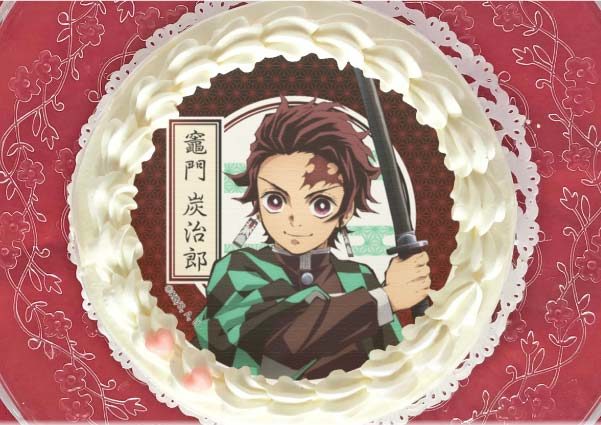 鬼滅の刃】誕生日ケーキ「ねずこ・たんじろう・ぜんいつ・いのすけ
